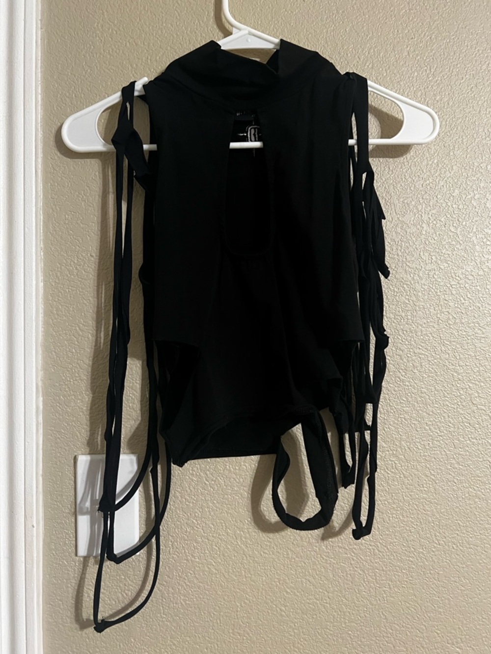 Darker Wavs - Echo Shredded Crop Top - Size S